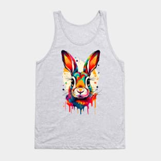 Cute Bunny Rabbit Colourful - Rabbit Tank Top